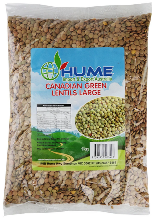 Hume Canadian Green Lentils Large