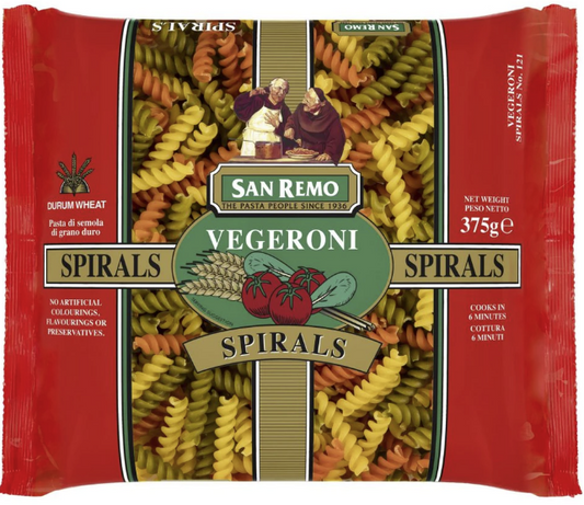 San Remo Pasta Vegeroni Spirals